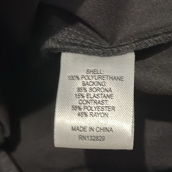 NWT L’Academie Colleen Faux Leather Midi Dress in Black Revolve Small - Picture 14 of 16